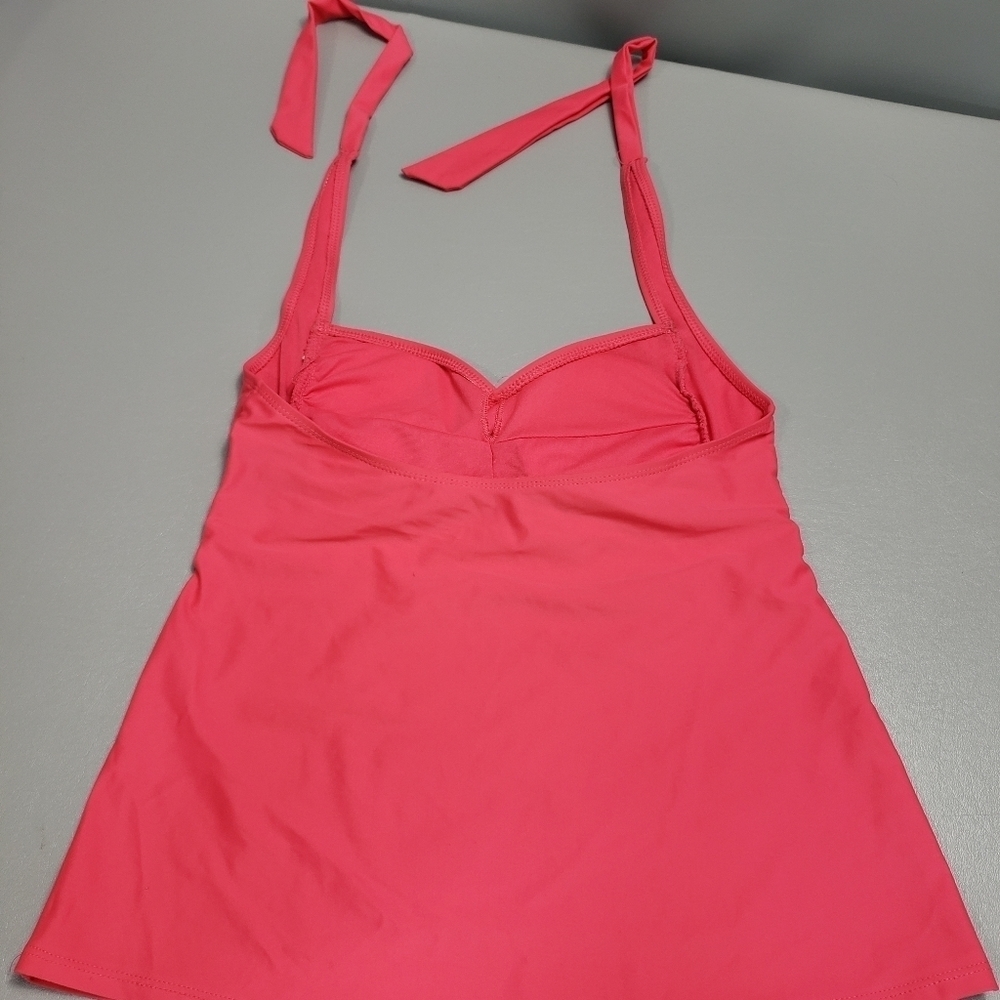 Catalina pink halter tankini bathing suit top M - Picture 5 of 8